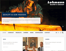 Tablet Screenshot of lohmann-stahl.de